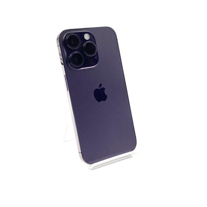 【全額返金保証】【最速発送】Apple iPhone iPhone 14 Pro 256GB ディープパープル au 動作確認済 82%