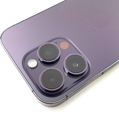 【全額返金保証】【最速発送】Apple iPhone iPhone 14 Pro 256GB ディープパープル au 動作確認済 82%