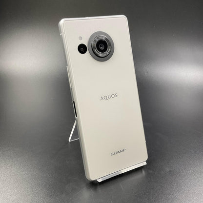 【全額返金保証】【最速発送】SHARP AQUOS R8 256GB クリーム 楽天モバイル SH-R80 白ロム 動作確認済