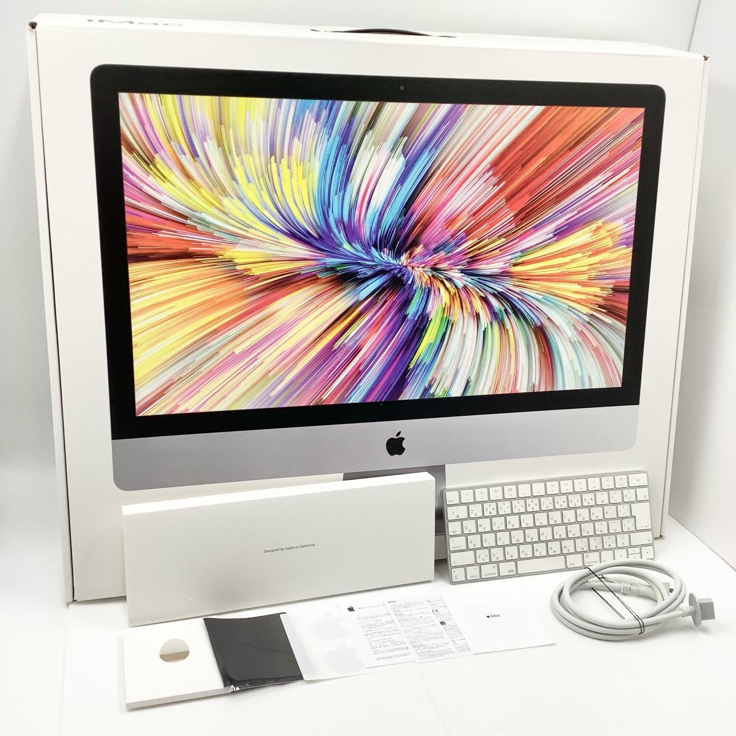 【全額返金保証】【最速発送】Apple iMac 27インチ 6コア intel core i5 40GB SSD 512GB シルバー 動作確認済