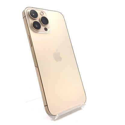 【全額返金保証】【最速発送】Apple iPhone iPhone 13 Pro Max 1TB ゴールド au 美品 動作確認済 80%