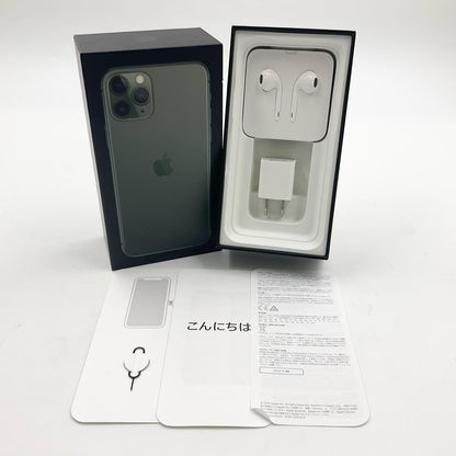 【全額返金保証】【最速発送】Apple iPhone iPhone Pro 11 Pro 256GB ミッドナイトグリーン au 白ロム 美品 動作確認済 86%