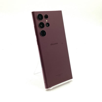 【全額返金保証】【最速発送】SAMSUNG Galaxy S22 Ultra 256GB Burgundy docomo SC-52C 白ロム 動作確認済