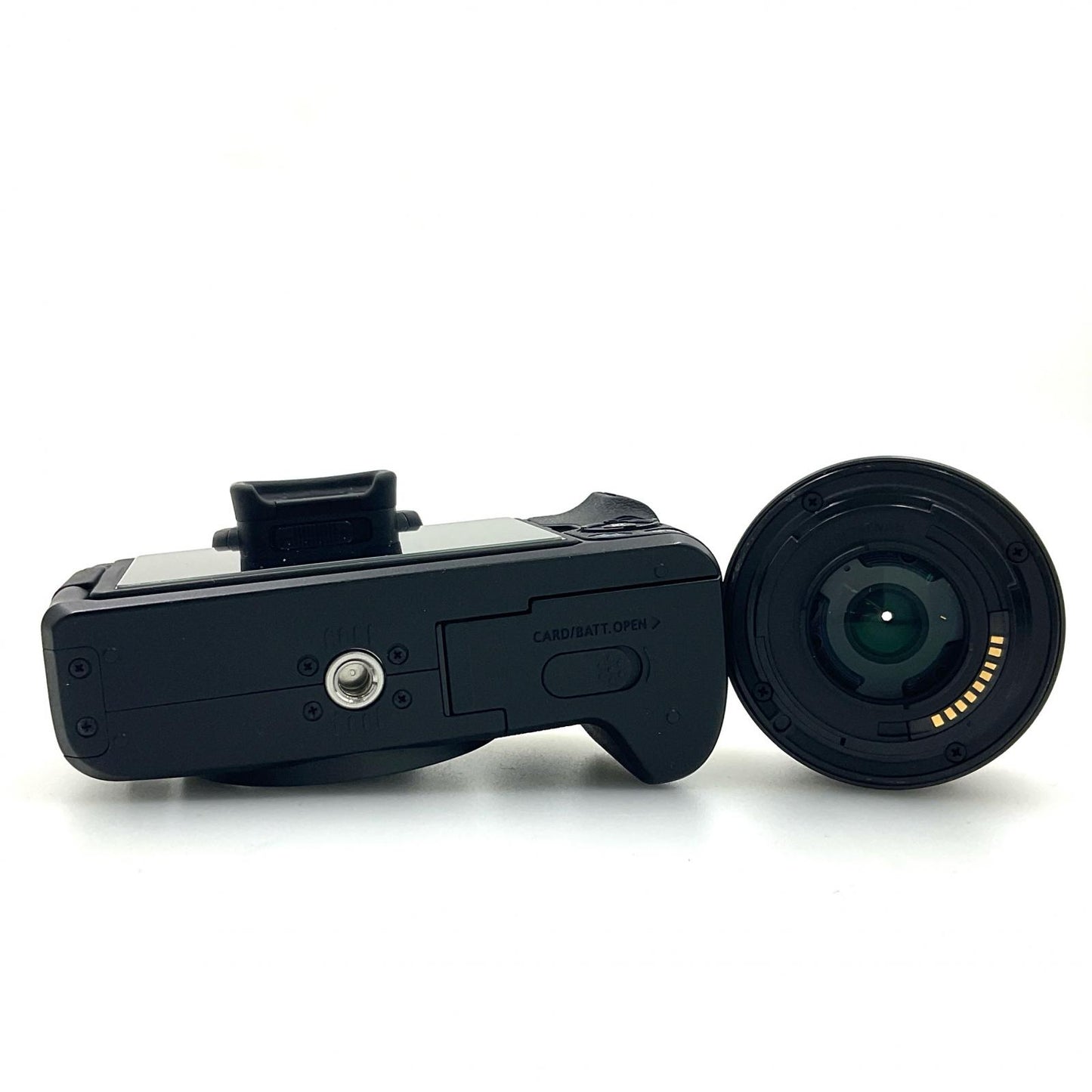 【全額返金保証】【最速発送】Canon デジタル一眼 EOS Kiss M2 EF-M15-45 IS STM レンズキット ブラック 美品 動作確認済