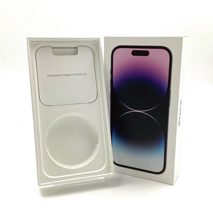 【全額返金保証】【最速発送】Apple iPhone iPhone 14 Pro 128GB ディープパープル docomo 白ロム 美品 動作確認済 88%