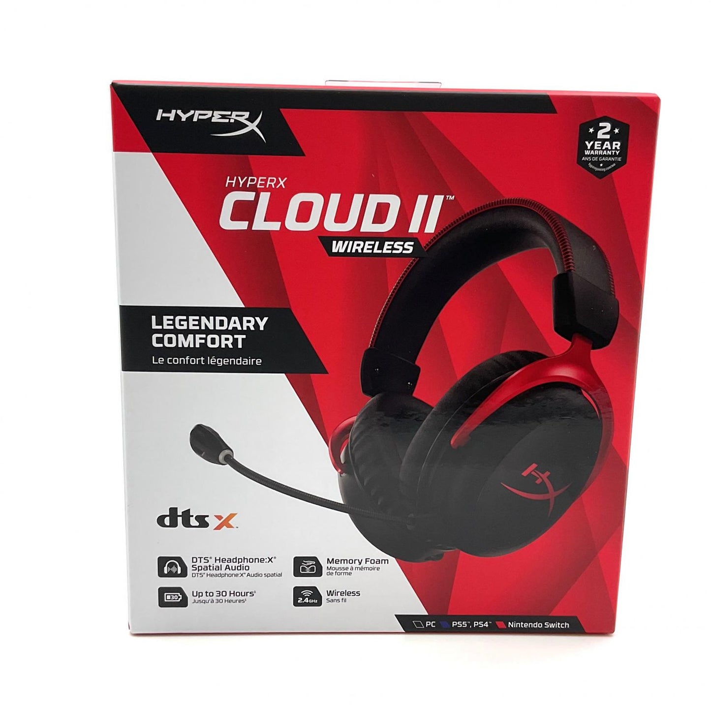 【全額返金保証】【最速発送】HYPERX CLOUD ⅡWireless CL002 新品未開封 即納OK