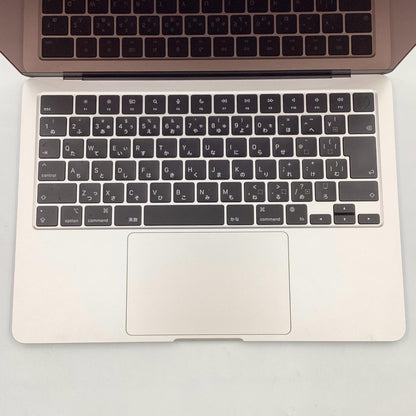 【全額返金保証】【最速発送】Apple MacBook Air 13.6インチ 2022 Apple M2 8GB SSD 256GB スターライト 94% 美品 動作確認済