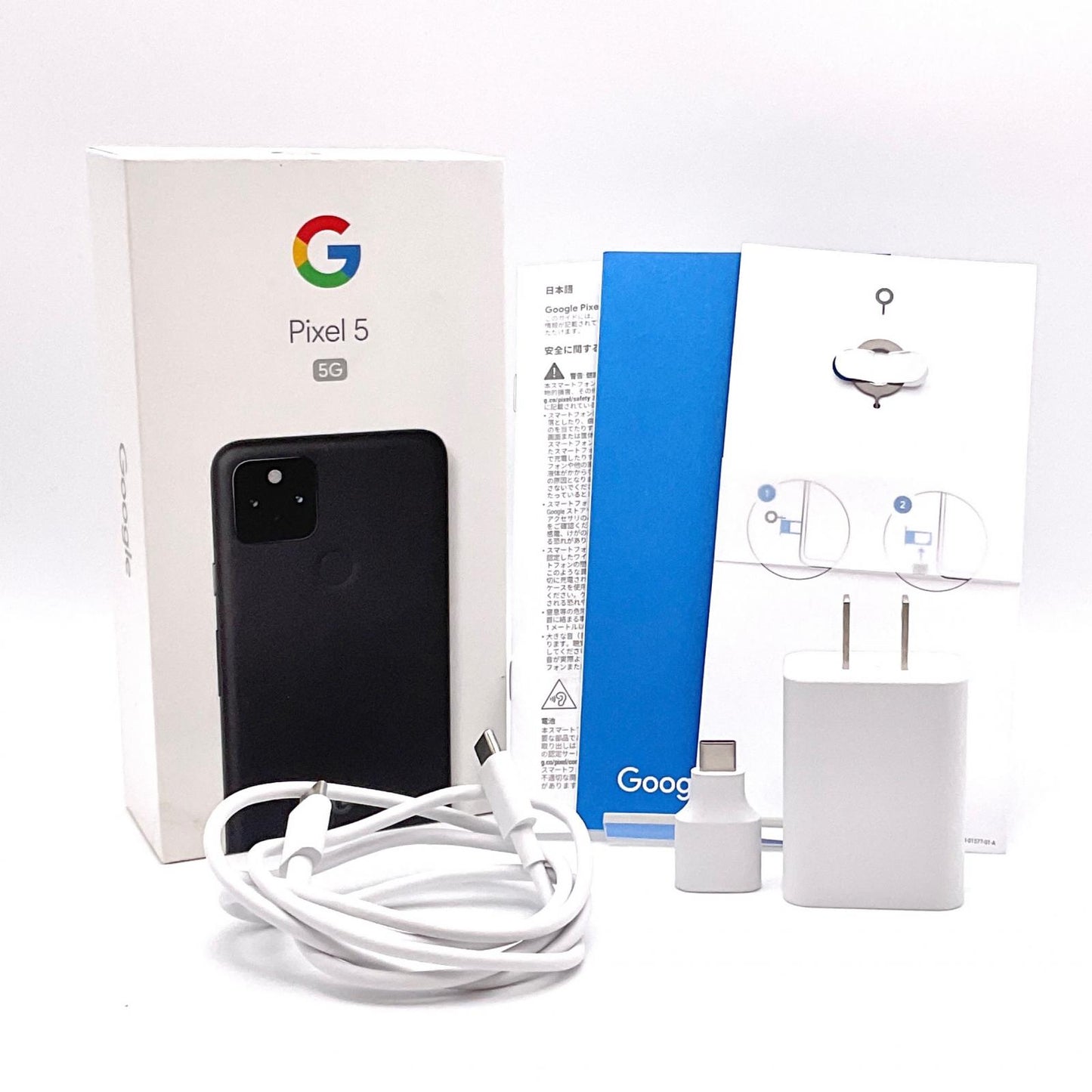 【最速発送】Google Pixel 5 128GB Just Black Softbank G5NZ6 白ロム【難有】
