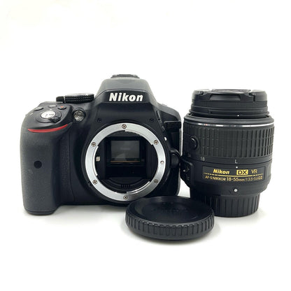 【全額返金保証】【最速発送】Nikon デジタル一眼 D5300 18-55 VR II レンズキット ブラック 動作確認済