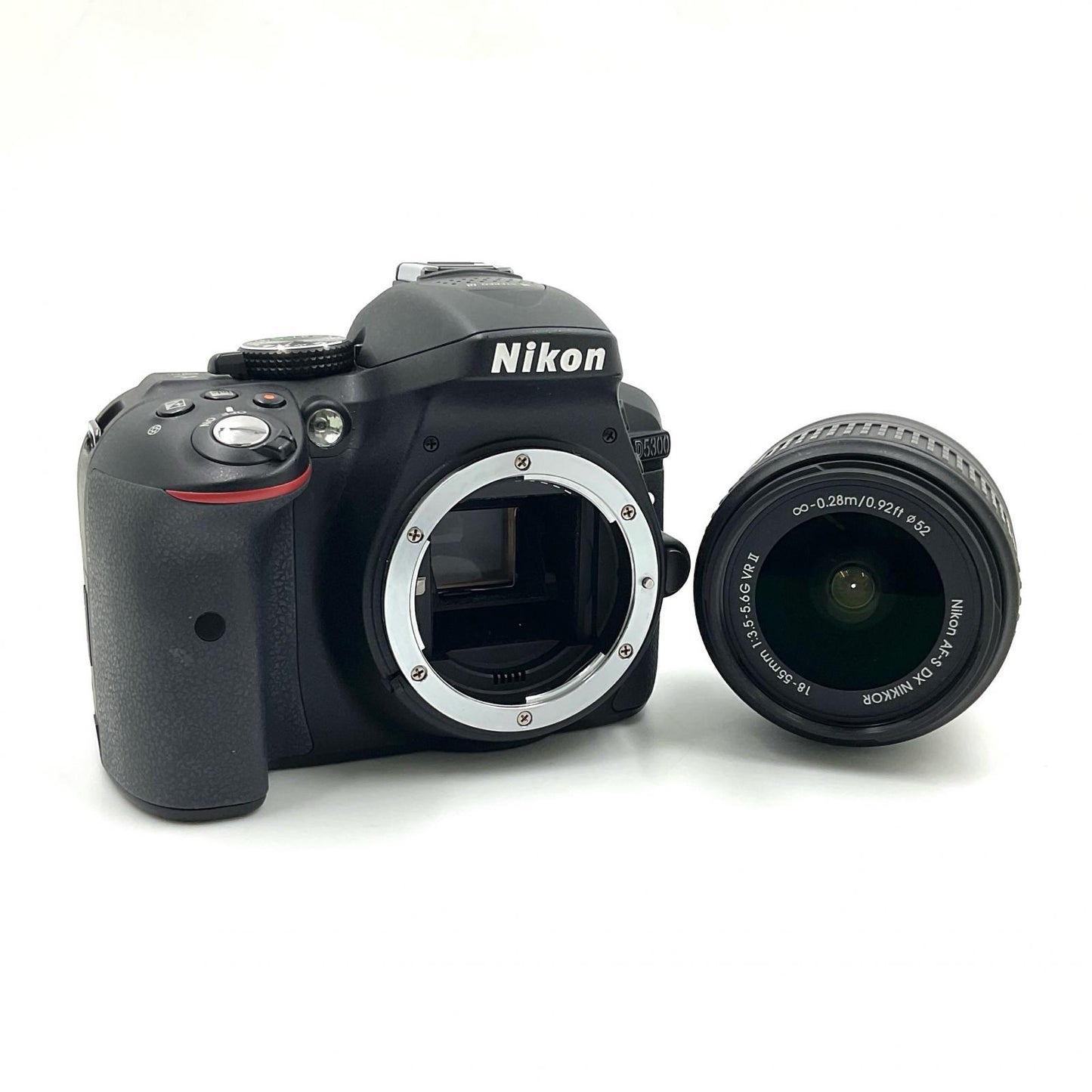 【全額返金保証】【最速発送】Nikon デジタル一眼 D5300 18-55 VR II レンズキット ブラック 動作確認済