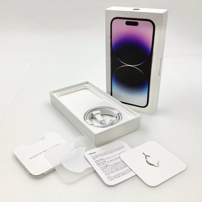【全額返金保証】【最速発送】Apple iPhone iPhone 14 Pro 256GB ディープパープル SIMフリー 美品 動作確認済 86%