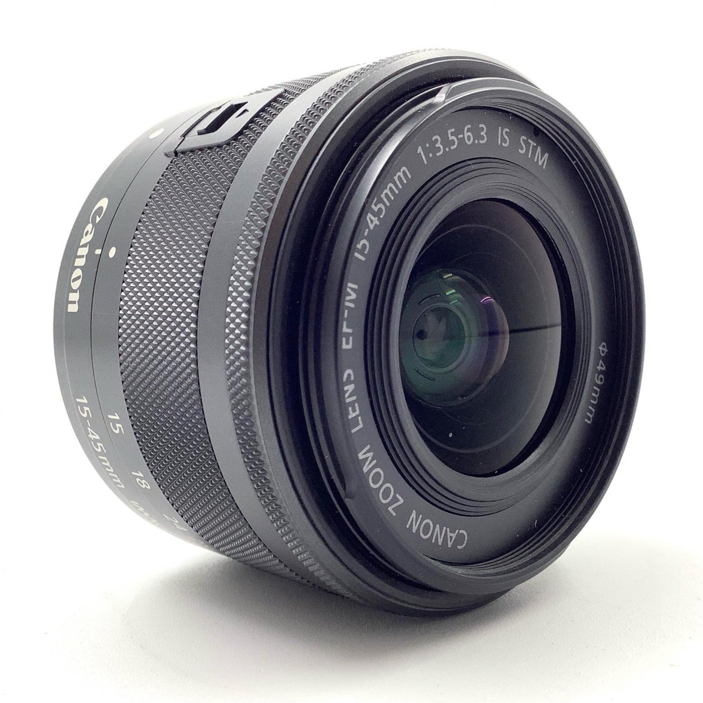 【全額返金保証】【最速発送】Canon EF-M15-45mm F3.5-6.3 IS STM [グラファイト] 美品 動作確認済