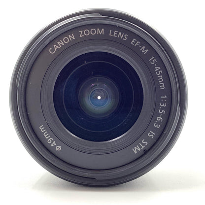 【全額返金保証】【最速発送】Canon EF-M15-45mm F3.5-6.3 IS STM [グラファイト] 美品 動作確認済