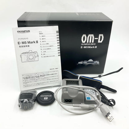 【全額返金保証】【最速発送】OLYMPUS デジタル一眼 OM-D E-M5 Mark III シルバー 動作確認済