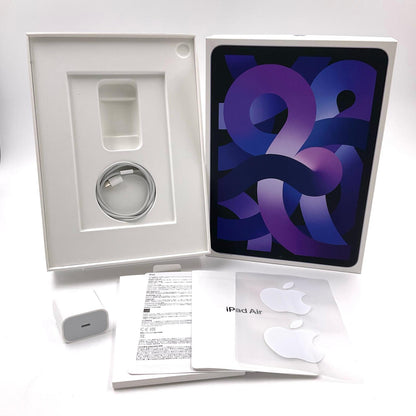 【全額返金保証】【最速発送】Apple iPad Air 10.9インチ 第5世代 64GB パープル Wi-Fi 超美品 動作確認済