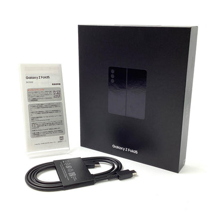 【全額返金保証】【最速発送】SAMSUNG Galaxy Z Fold5 1TB ファントムブラック au SCG22 美品 動作確認済