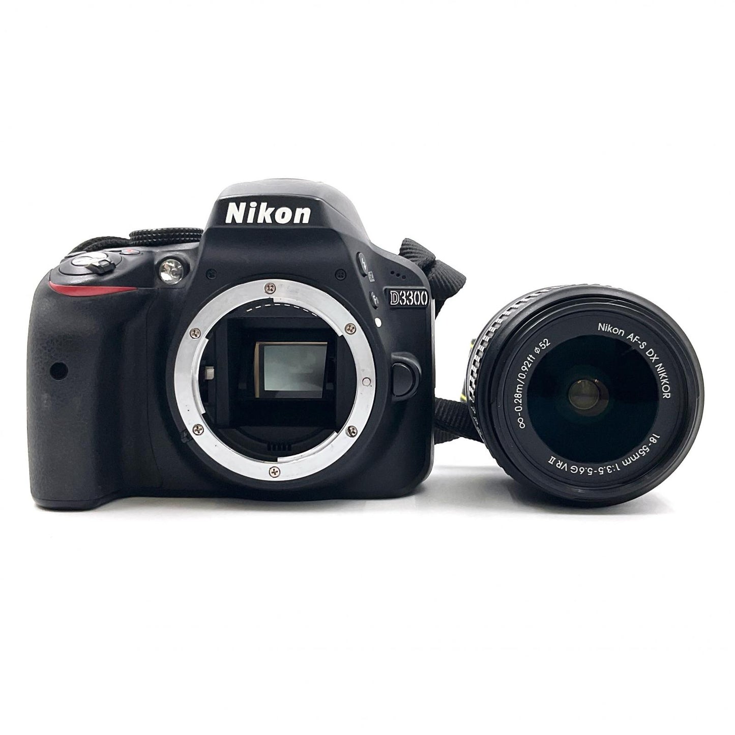 【全額返金保証】【最速発送】Nikon デジタル一眼 D3300 18-55 VRII レンズキット ブラック 動作確認済