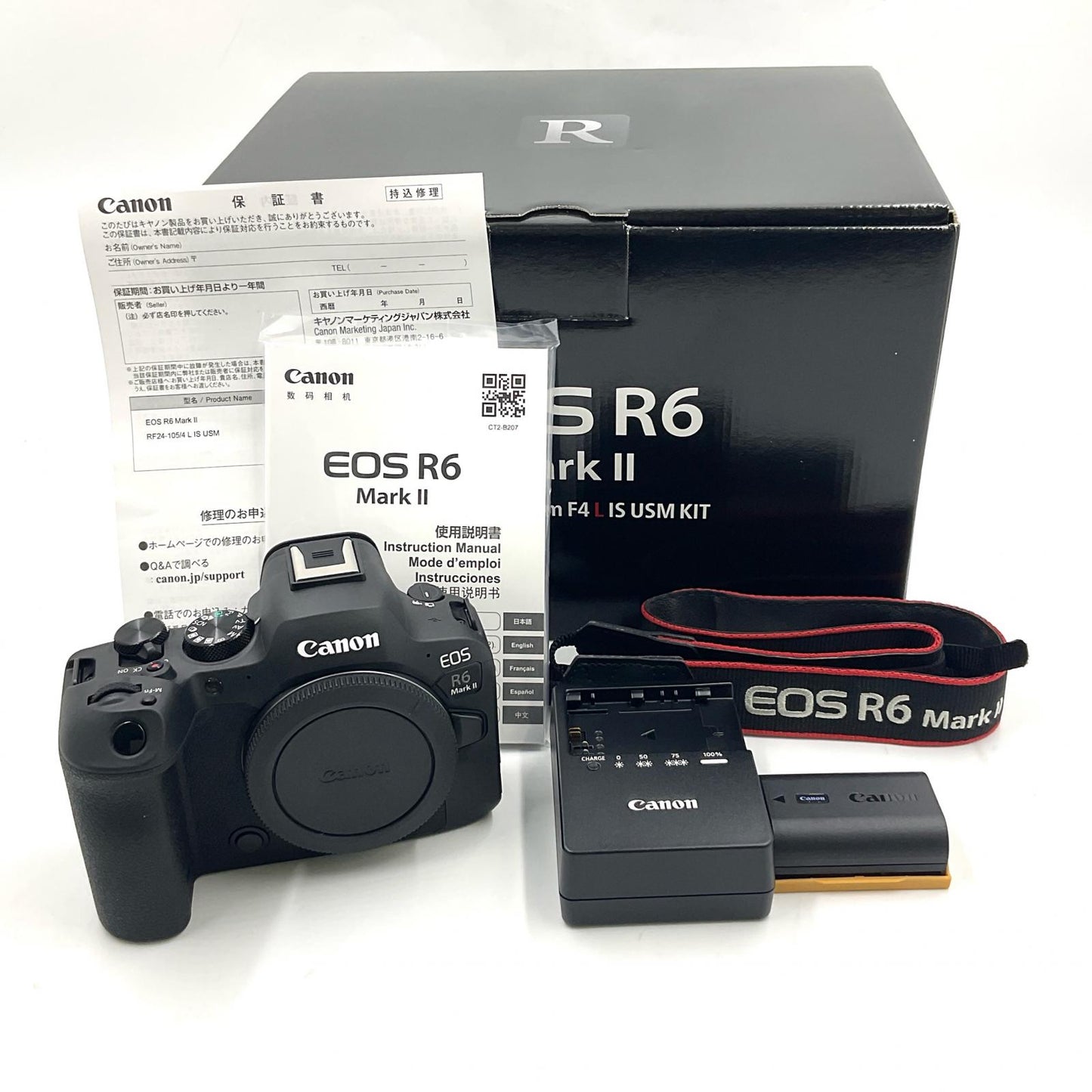 【全額返金保証】【最速発送】Canon デジタル一眼 EOS R6 Mark II ボディ ブラック 美品 動作確認済