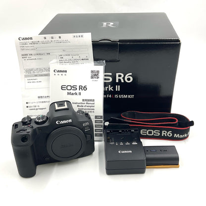【全額返金保証】【最速発送】Canon デジタル一眼 EOS R6 Mark II ボディ ブラック 美品 動作確認済