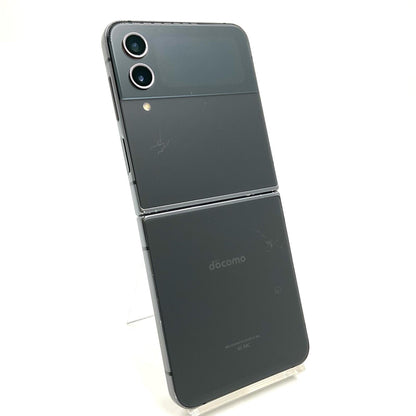 【最速発送】SAMSUNG Galaxy Z Flip4 128GB グラファイト docomo SC-54C 白ロム【難有】