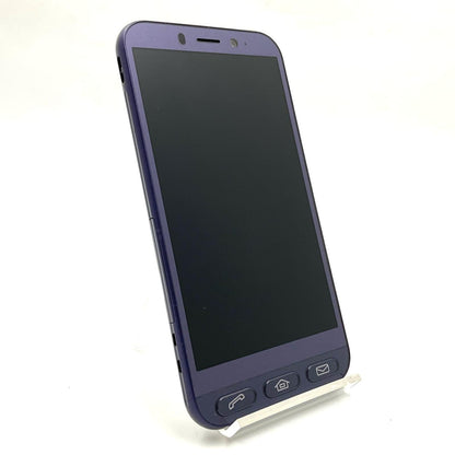 【全額返金保証】【最速発送】SHARP AQUOS シンプルスマホ 4 32GB ネイビー Softbank 704SH 白ロム 動作確認済