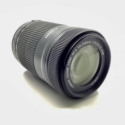 【全額返金保証】【最速発送】Canon EF-S55-250mm F4-5.6 IS STM 美品 動作確認済