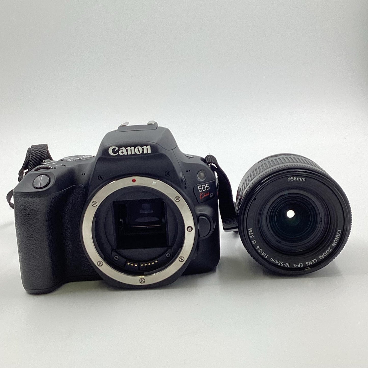 【全額返金保証】【最速発送】Canon デジタル一眼 EOS Kiss X9 18-55 レンズキット ブラック 美品 動作確認済