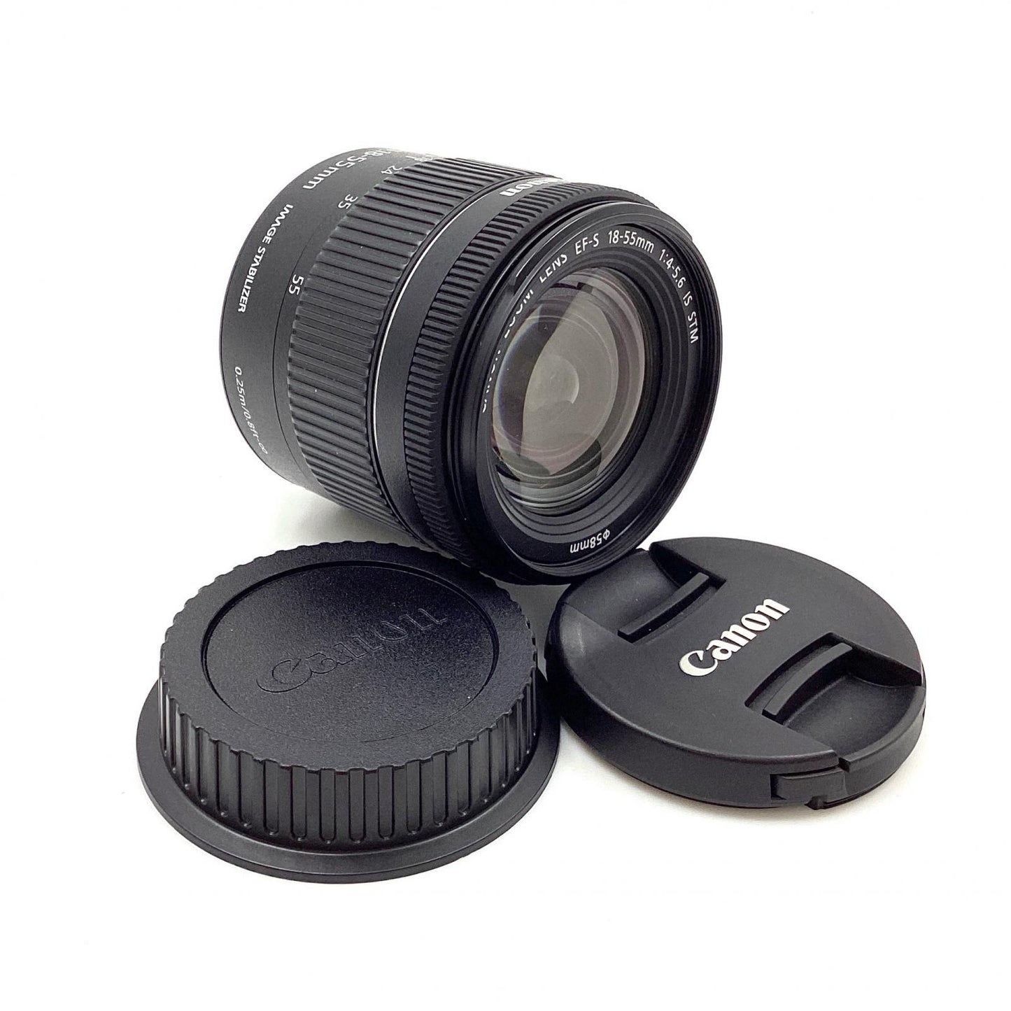 【全額返金保証】【最速発送】Canon EF-S18-55mm F4-5.6 IS STM 美品 動作確認済