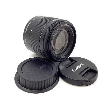 【全額返金保証】【最速発送】Canon EF-S18-55mm F4-5.6 IS STM 美品 動作確認済