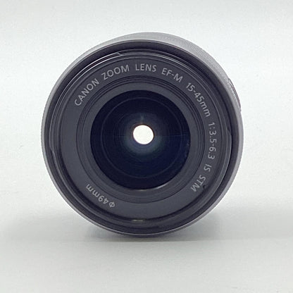 【全額返金保証】【最速発送】Canon EF-M15-45mm F3.5-6.3 IS STM[シルバー] 美品 動作確認済