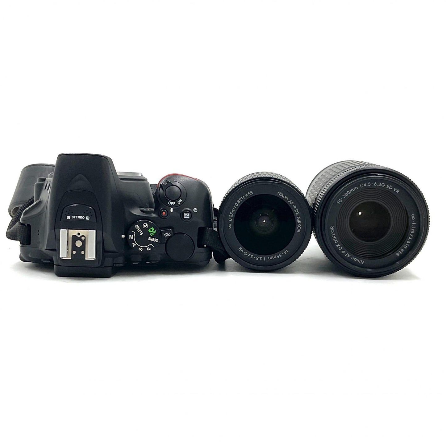 【全額返金保証】【最速発送】Nikon デジタル一眼 D5600 ダブルズームキット ブラック 美品 動作確認済