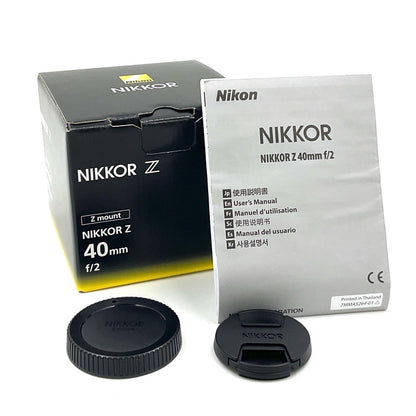 【全額返金保証】【最速発送】Nikon NIKKOR Z 40mm f/2 超美品 動作確認済