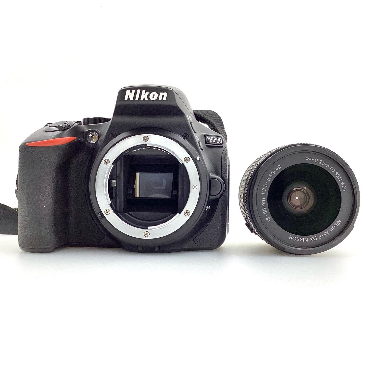 【全額返金保証】【最速発送】Nikon デジタル一眼 D5600 18-55 VR レンズキット ブラック 動作確認済