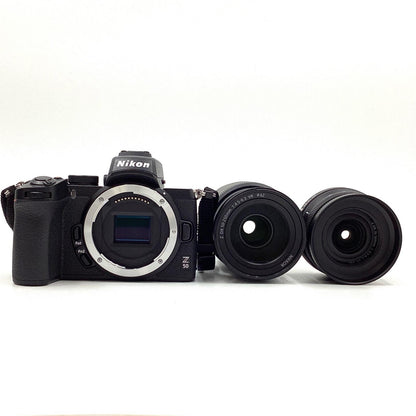 【全額返金保証】【最速発送】Nikon デジタル一眼 Z50 ダブルズームキット ブラック 美品 動作確認済