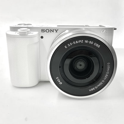 【全額返金保証】【最速発送】Sony デジタル一眼 VLOGCAM ZV-E10L パワーズームレンズキット [ホワイト] ホワイト 超美品 動作確認済