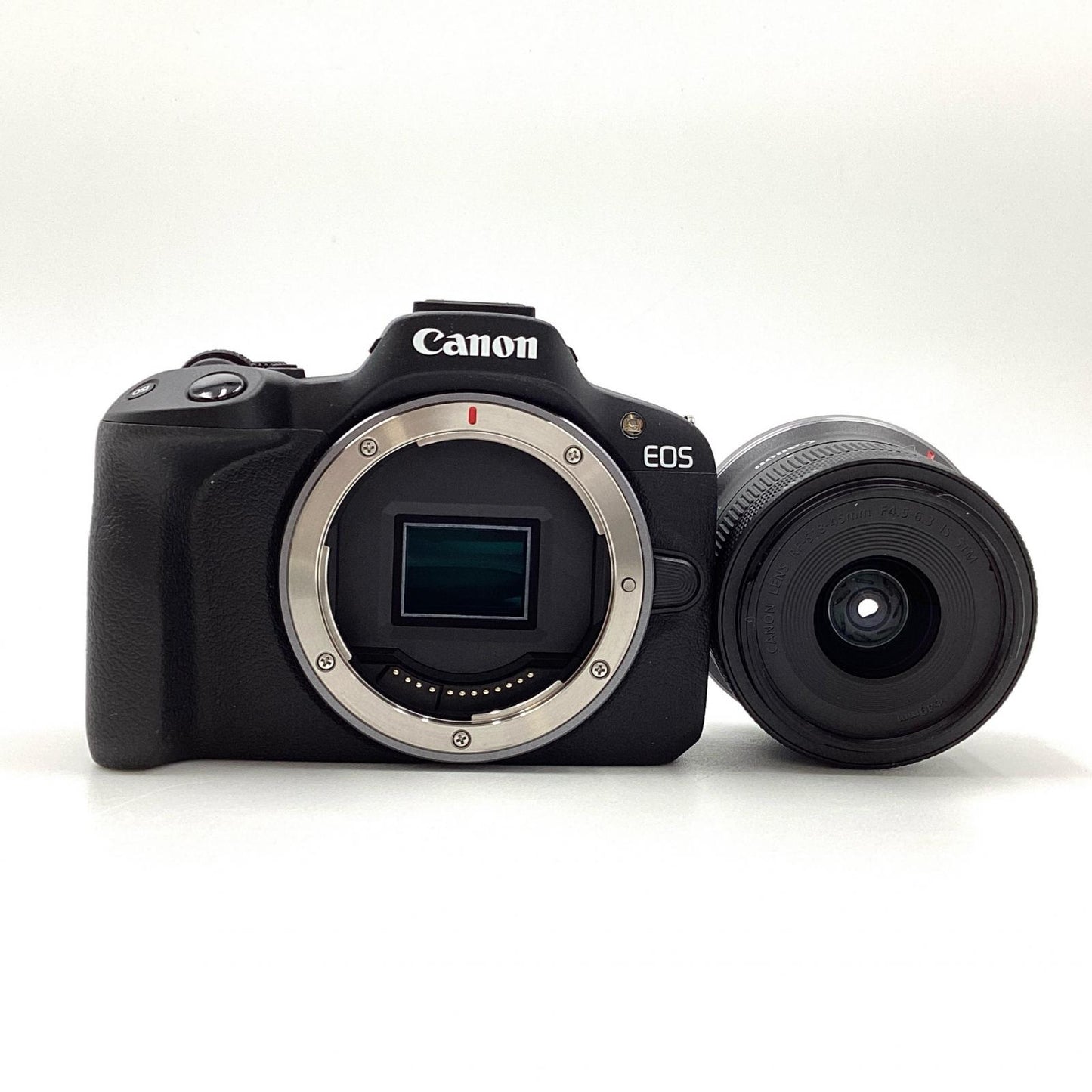 【全額返金保証】【最速発送】Canon デジタル一眼 EOS R50 RF-S18-45 IS STM レンズキット [ブラック] ブラック 美品 動作確認済