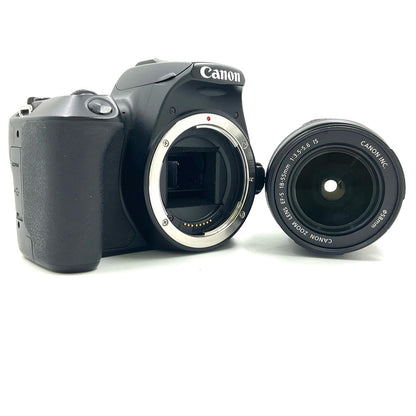 【全額返金保証】【最速発送】Canon デジタル一眼 EOS Kiss X10 EF-S18-55 IS STM レンズキット ブラック 動作確認済