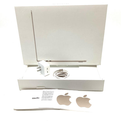 【全額返金保証】【最速発送】Apple MacBook Air 13.6インチ 2024 Apple M3 16GB SSD 512GB スターライト 100% 動作確認済