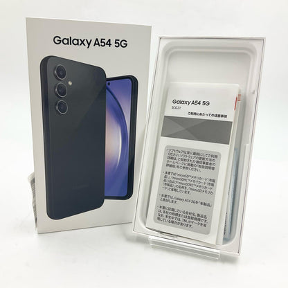 【最速発送】SAMSUNG Galaxy A54 5G 128GB オーサム グラファイト au SCG21【難有】