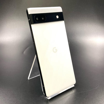 【全額返金保証】【最速発送】Google Pixel 6a 128GB chalk au GB17L 白ロム 動作確認済