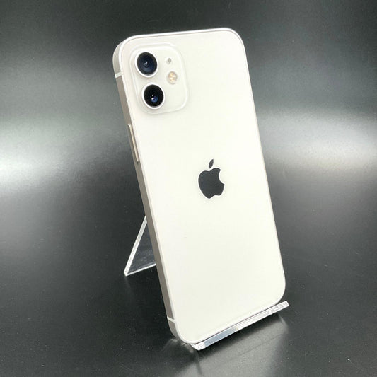 【全額返金保証】【最速発送】Apple iPhone iPhone 12 64GB ホワイト au 白ロム 動作確認済 85%