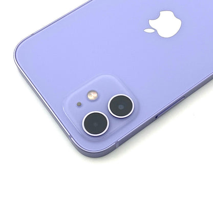 【全額返金保証】【最速発送】Apple iPhone iPhone 12 64GB パープル au 白ロム 動作確認済 89%