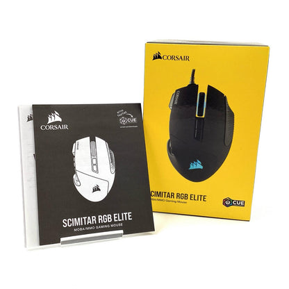 【全額返金保証】【最速発送】CORSAIR SCIMITAR RGB ELITE MOBA/MMO Gaming Mouse CH-9304211-AP 超美品 動作確認済