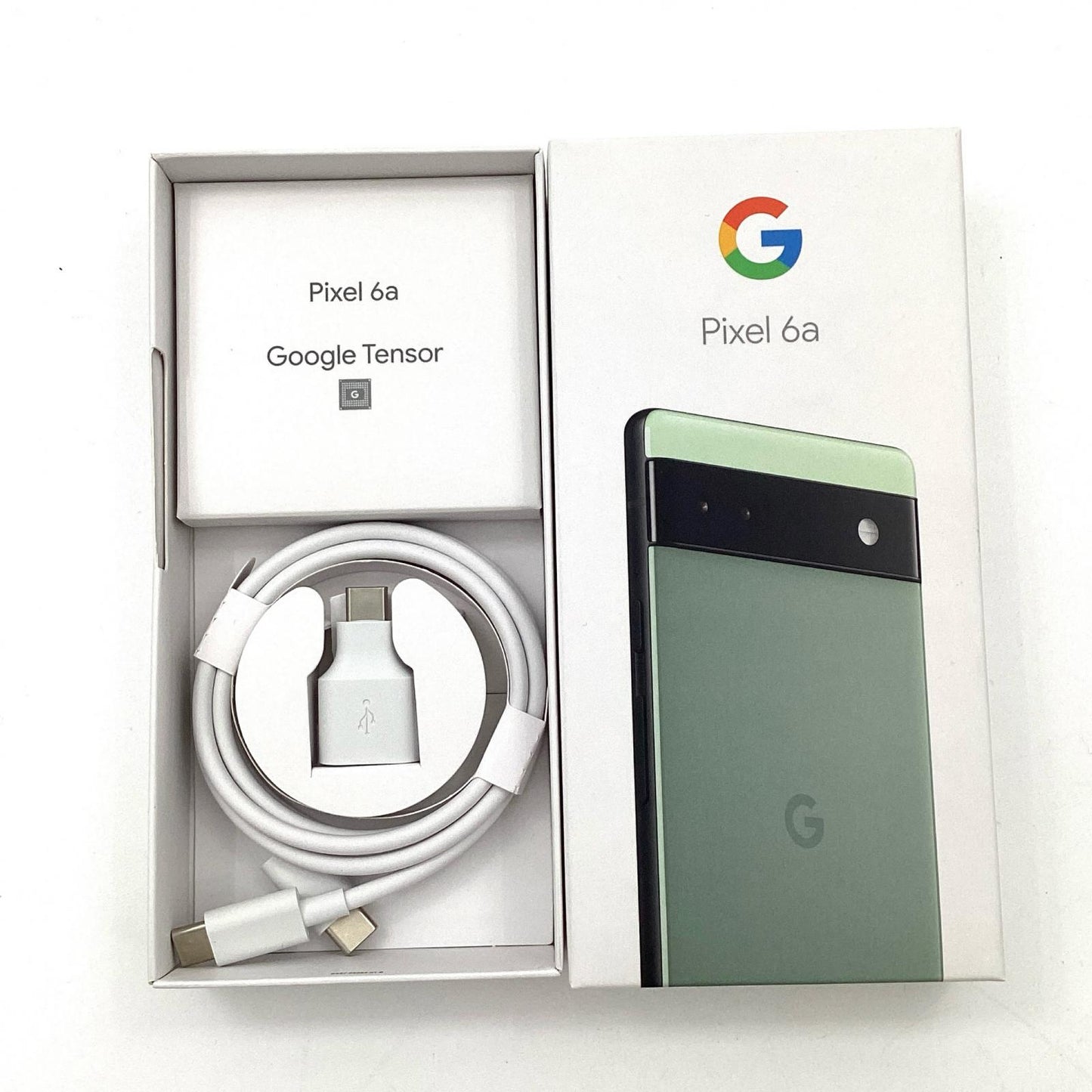 【全額返金保証】【最速発送】Google Pixel 6a 128GB Sage au GB17L 白ロム 動作確認済