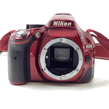 【全額返金保証】【最速発送】Nikon デジタル一眼 D5200 ボディ [レッド] レッド 動作確認済