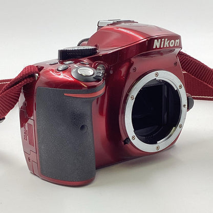 【全額返金保証】【最速発送】Nikon デジタル一眼 D5200 ボディ [レッド] レッド 動作確認済