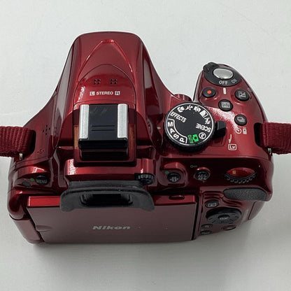 【全額返金保証】【最速発送】Nikon デジタル一眼 D5200 ボディ [レッド] レッド 動作確認済