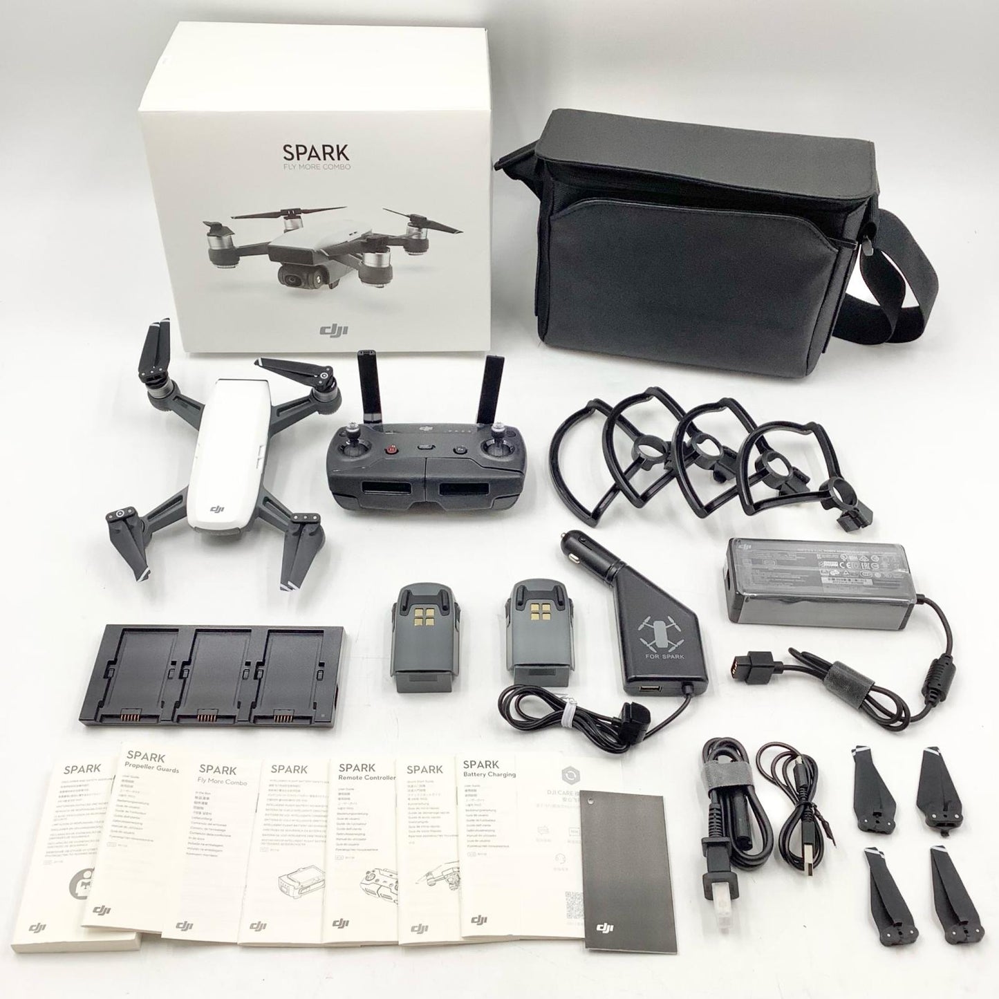 【全額返金保証】【最速発送】DJI Spark Fly Moreコンボ [アルペンホワイト] 美品 動作確認済