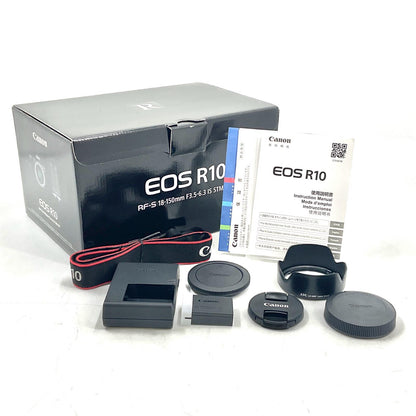 【全額返金保証】【最速発送】Canon デジタル一眼 EOS R10 RF-S18-150 IS STM レンズキット ブラック 超美品 動作確認済