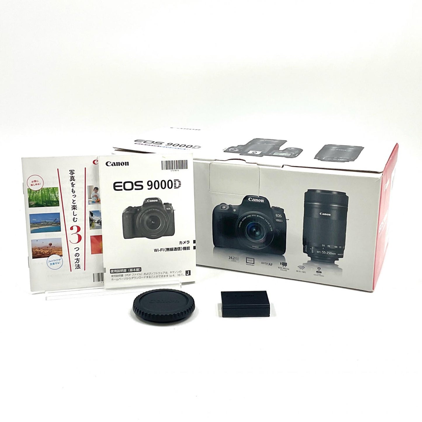 【全額返金保証】【最速発送】Canon デジタル一眼 EOS 9000D ボディ ブラック 美品 動作確認済